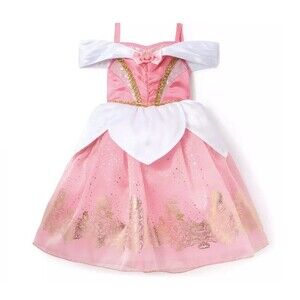 Disney Store Girl Sleeping Beauty Princess Aurora Pink Dress Costume 5/6